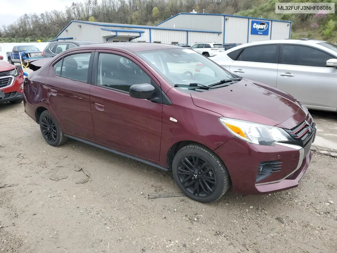 2022 Mitsubishi Mirage G4 Es VIN: ML32FUFJ3NHF08086 Lot: 51950045