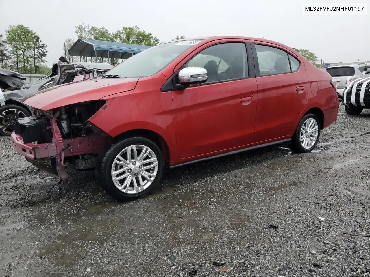 2022 Mitsubishi Mirage G4 Se VIN: ML32FVFJ2NHF01197 Lot: 52141935