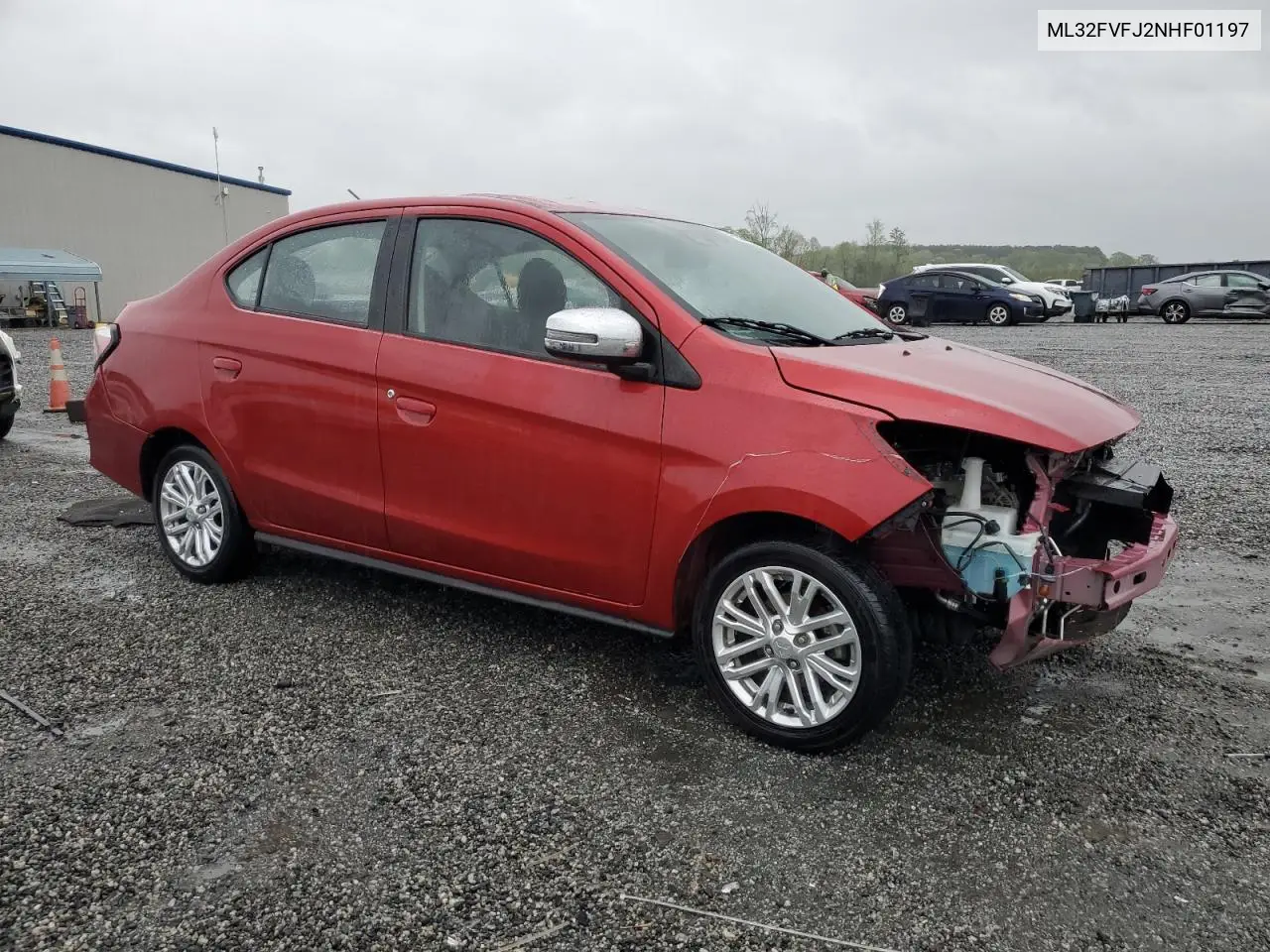 2022 Mitsubishi Mirage G4 Se VIN: ML32FVFJ2NHF01197 Lot: 52141935