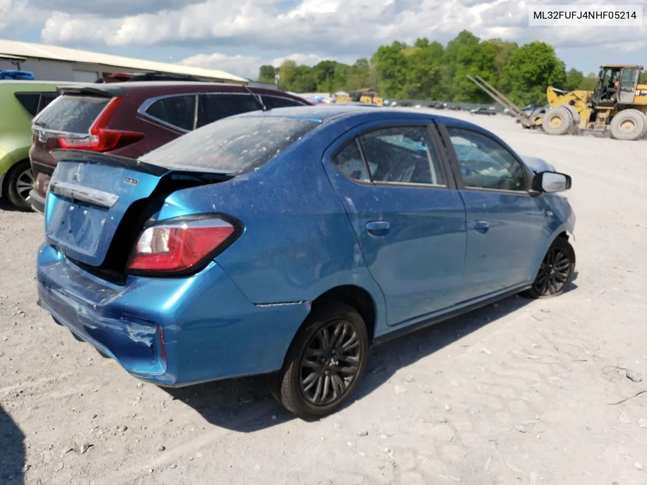2022 Mitsubishi Mirage G4 Es VIN: ML32FUFJ4NHF05214 Lot: 52202694