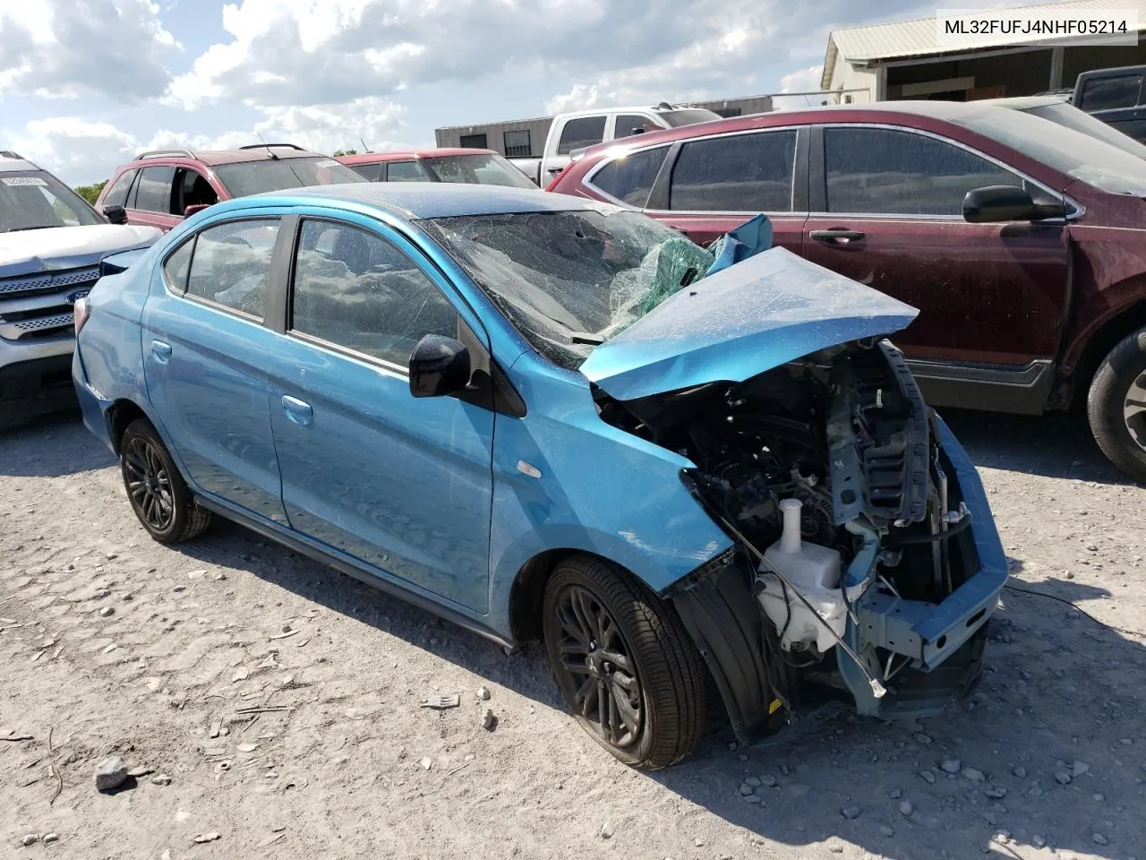 2022 Mitsubishi Mirage G4 Es VIN: ML32FUFJ4NHF05214 Lot: 52202694