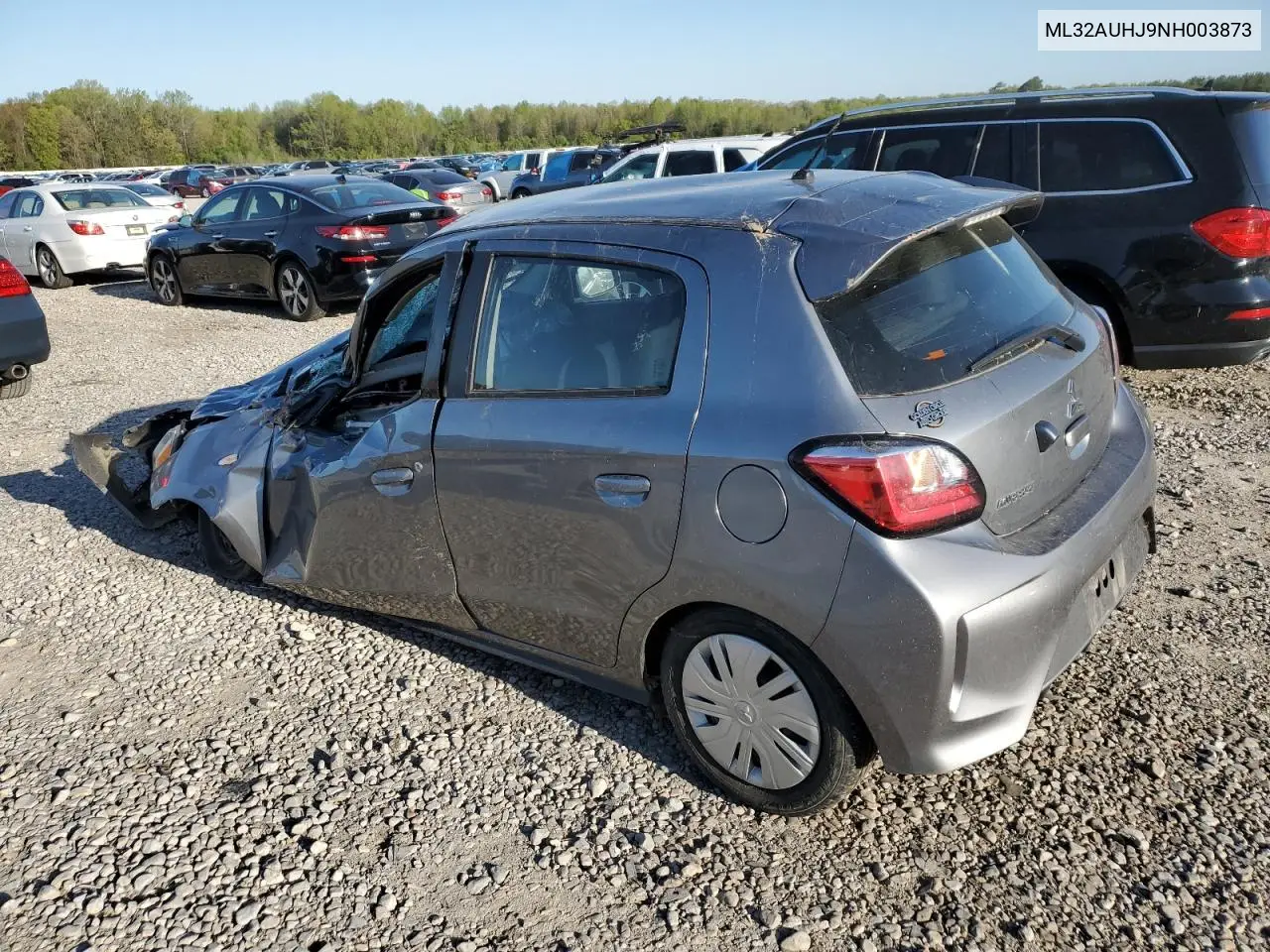 2022 Mitsubishi Mirage Es VIN: ML32AUHJ9NH003873 Lot: 52252905