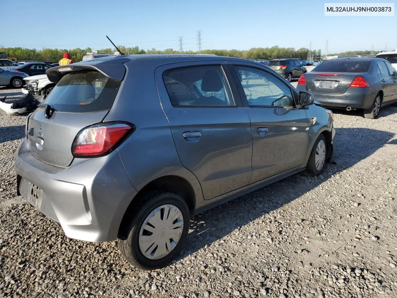 2022 Mitsubishi Mirage Es VIN: ML32AUHJ9NH003873 Lot: 52252905