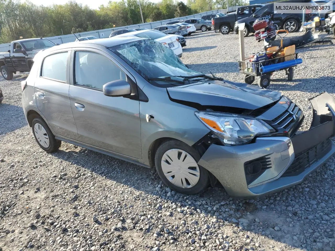 2022 Mitsubishi Mirage Es VIN: ML32AUHJ9NH003873 Lot: 52252905