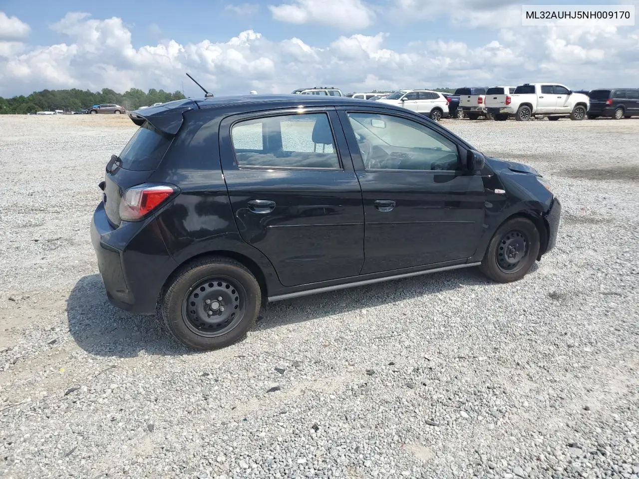 2022 Mitsubishi Mirage Es VIN: ML32AUHJ5NH009170 Lot: 54582395
