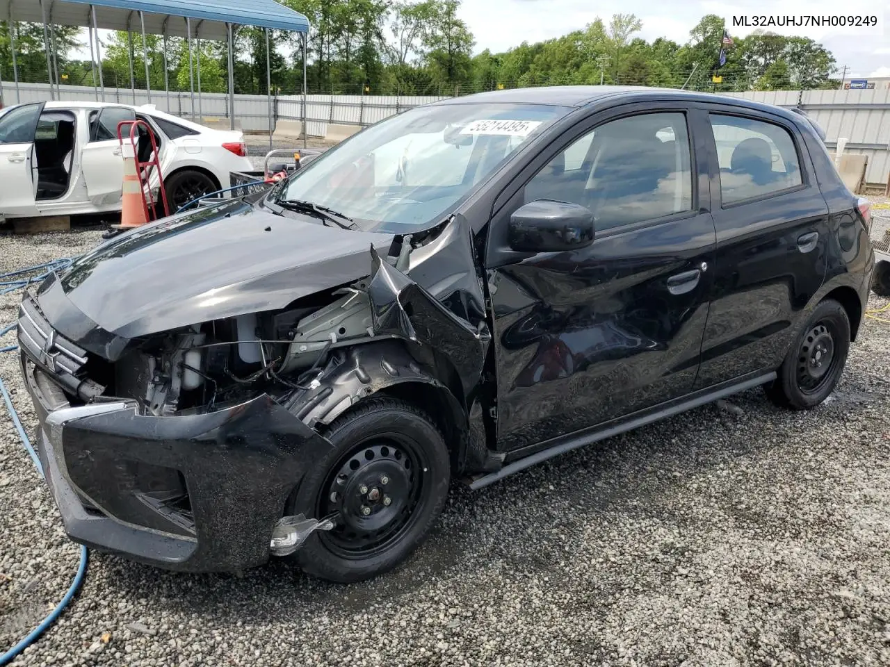 2022 Mitsubishi Mirage Es VIN: ML32AUHJ7NH009249 Lot: 55214495