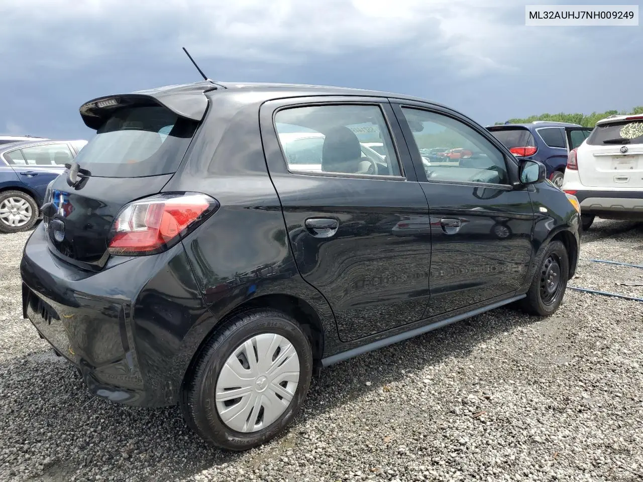 2022 Mitsubishi Mirage Es VIN: ML32AUHJ7NH009249 Lot: 55214495