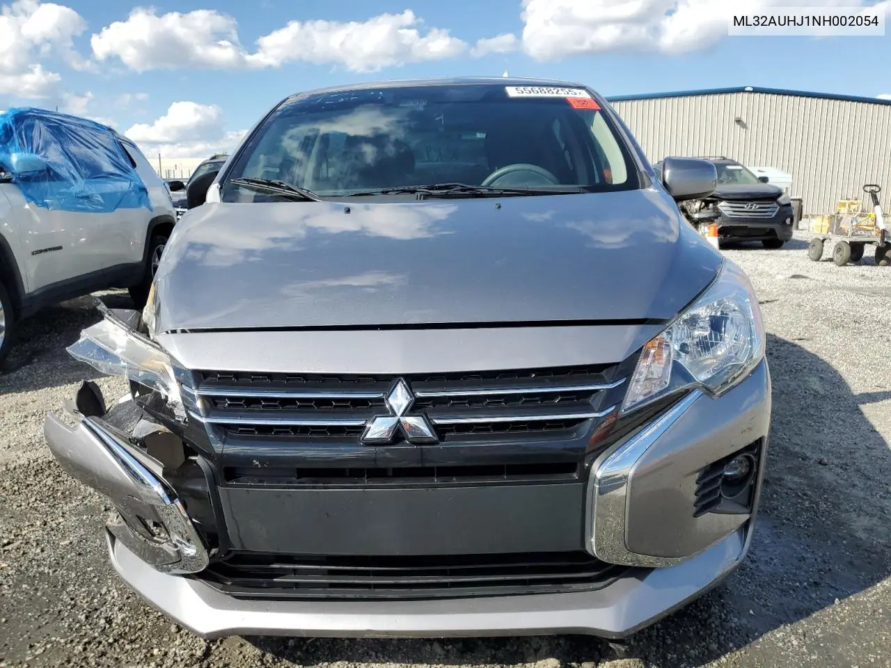 2022 Mitsubishi Mirage Es VIN: ML32AUHJ1NH002054 Lot: 55688255