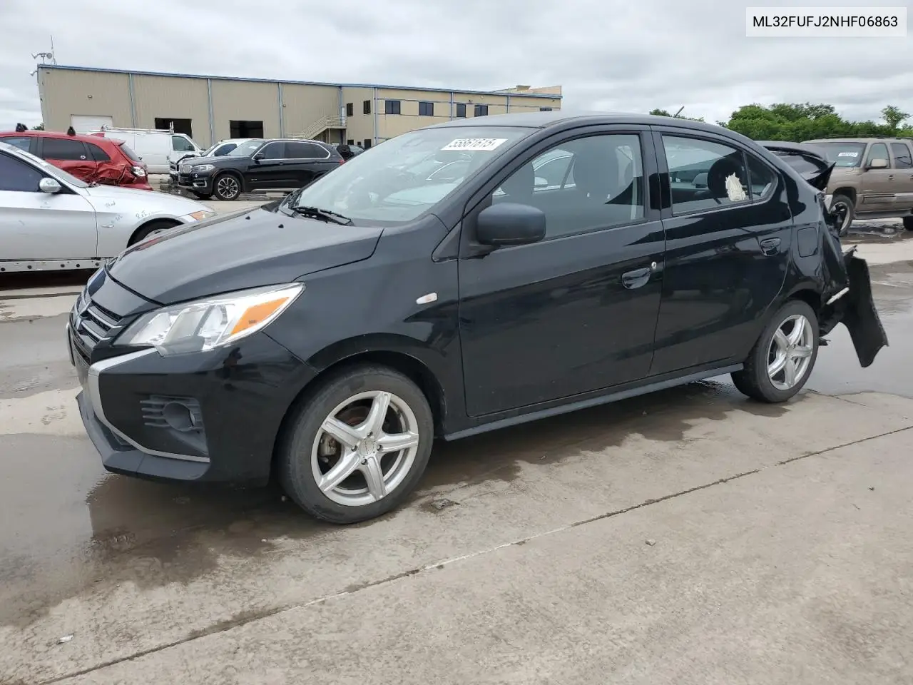 2022 Mitsubishi Mirage G4 Es VIN: ML32FUFJ2NHF06863 Lot: 55861615