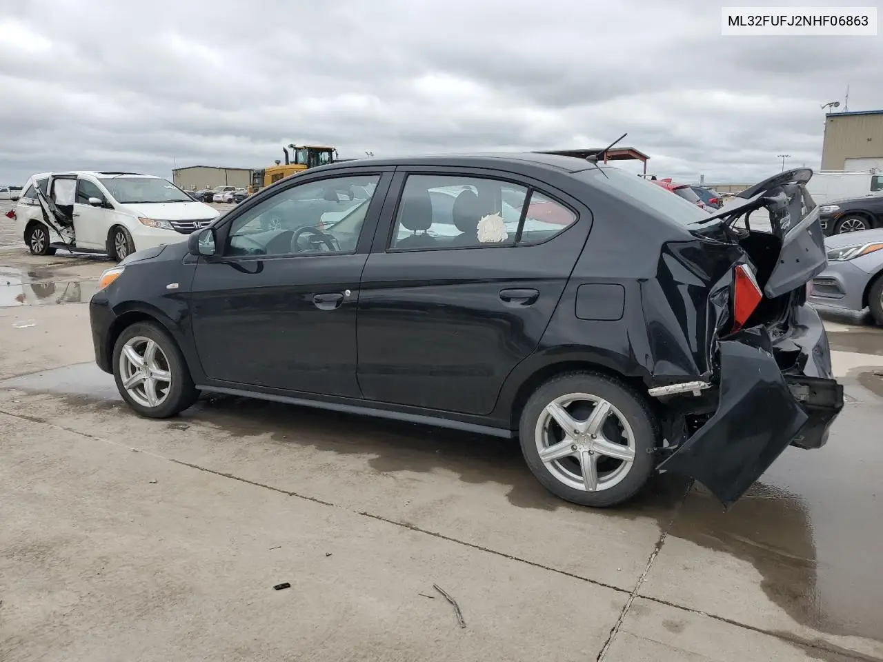 2022 Mitsubishi Mirage G4 Es VIN: ML32FUFJ2NHF06863 Lot: 55861615