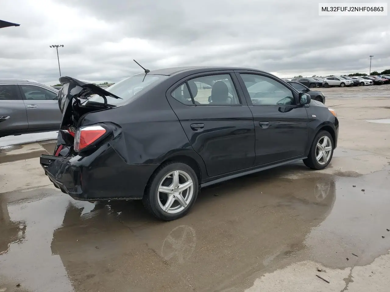 2022 Mitsubishi Mirage G4 Es VIN: ML32FUFJ2NHF06863 Lot: 55861615
