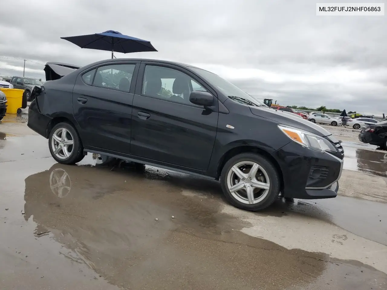 2022 Mitsubishi Mirage G4 Es VIN: ML32FUFJ2NHF06863 Lot: 55861615