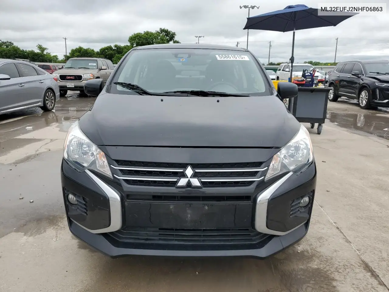 2022 Mitsubishi Mirage G4 Es VIN: ML32FUFJ2NHF06863 Lot: 55861615