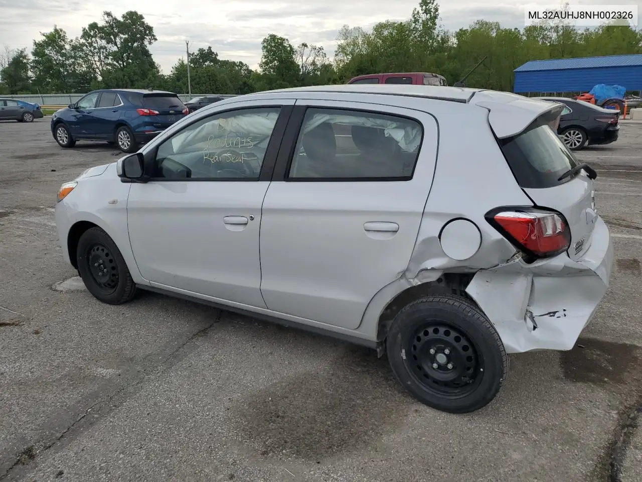 2022 Mitsubishi Mirage Es VIN: ML32AUHJ8NH002326 Lot: 56423975