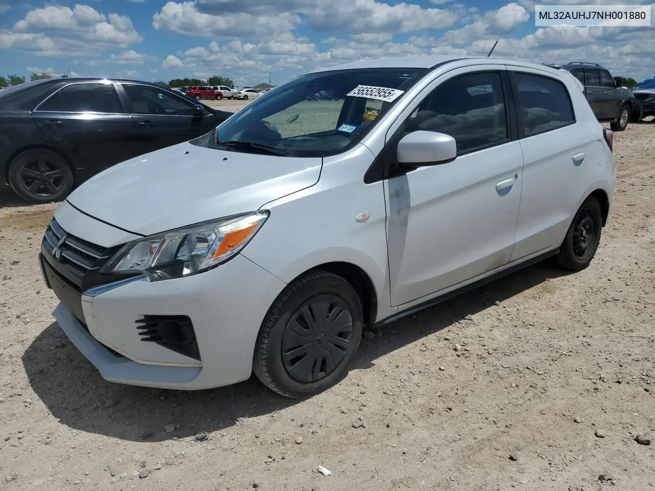 2022 Mitsubishi Mirage Es VIN: ML32AUHJ7NH001880 Lot: 56552955