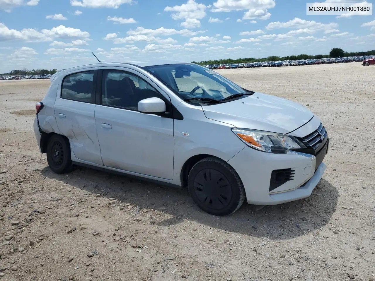 2022 Mitsubishi Mirage Es VIN: ML32AUHJ7NH001880 Lot: 56552955