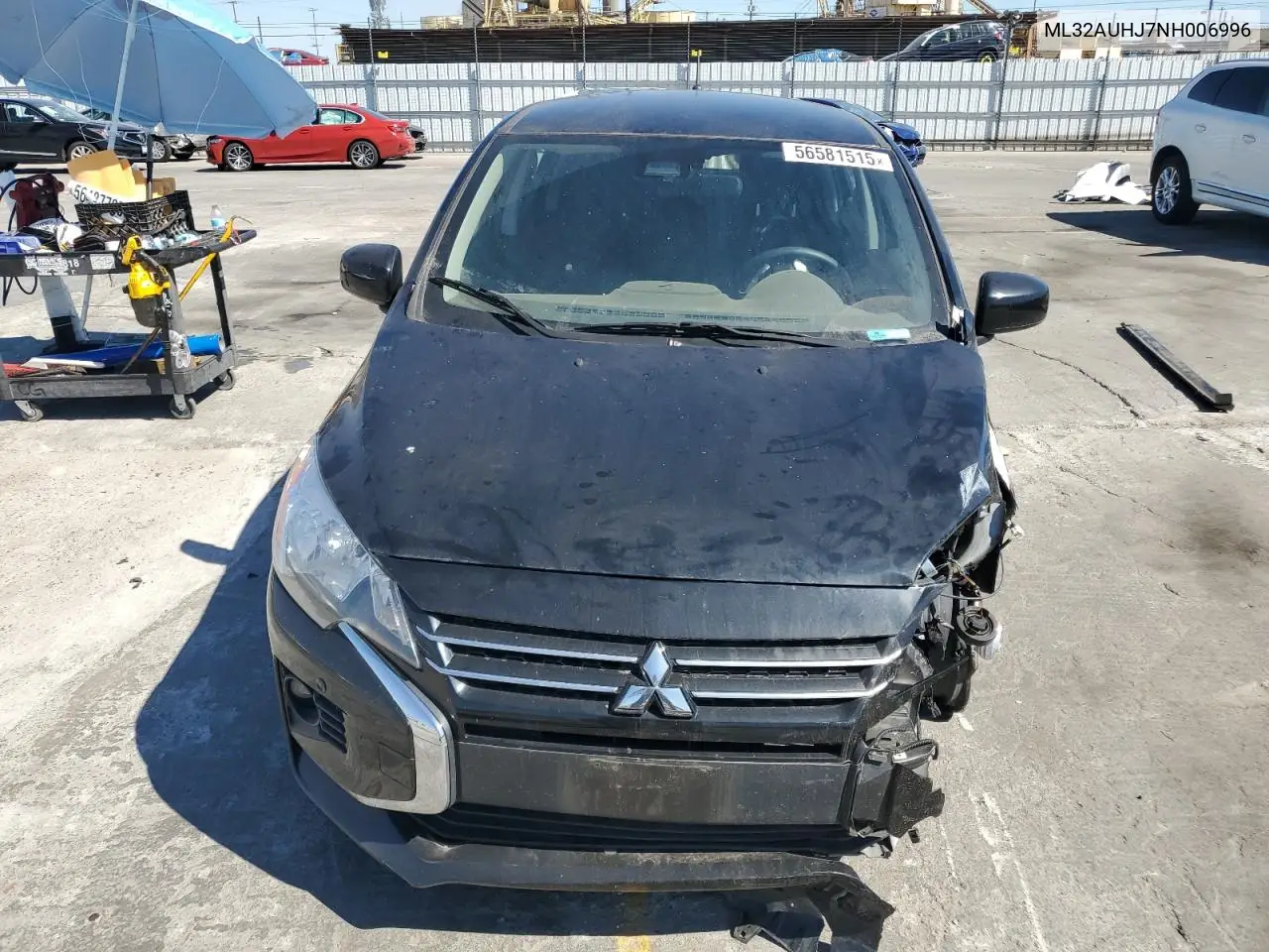 2022 Mitsubishi Mirage Es VIN: ML32AUHJ7NH006996 Lot: 56581515