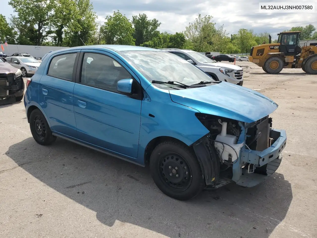 2022 Mitsubishi Mirage Es VIN: ML32AUHJ3NH007580 Lot: 57311975