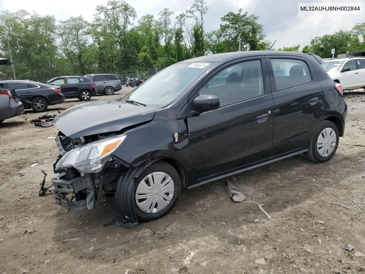 2022 Mitsubishi Mirage Es VIN: ML32AUHJ8NH002844 Lot: 57463675