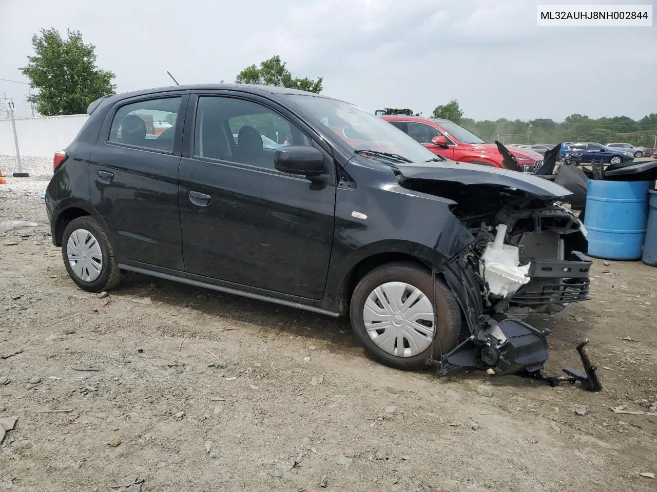 2022 Mitsubishi Mirage Es VIN: ML32AUHJ8NH002844 Lot: 57463675
