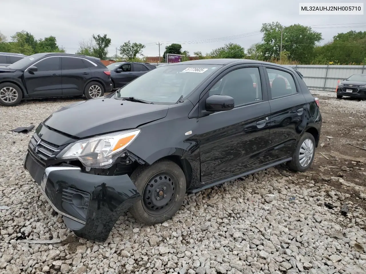 2022 Mitsubishi Mirage Es VIN: ML32AUHJ2NH005710 Lot: 57779605
