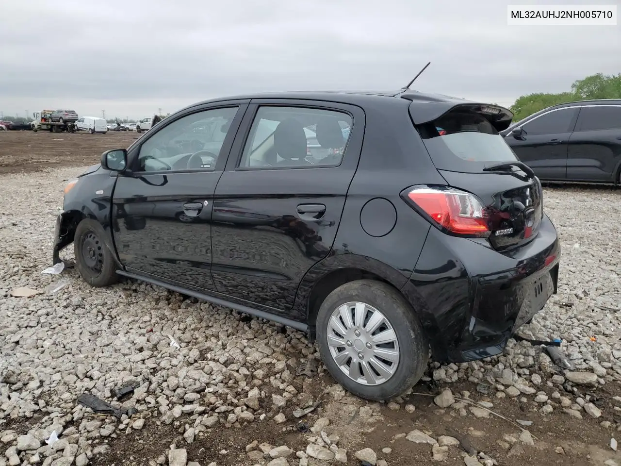 2022 Mitsubishi Mirage Es VIN: ML32AUHJ2NH005710 Lot: 57779605