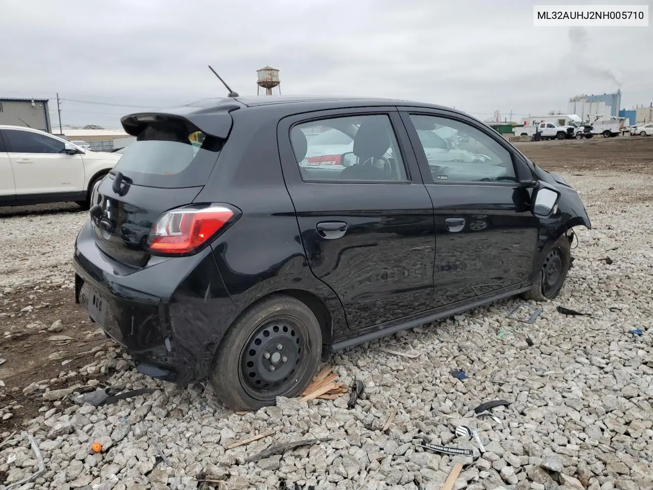 2022 Mitsubishi Mirage Es VIN: ML32AUHJ2NH005710 Lot: 57779605