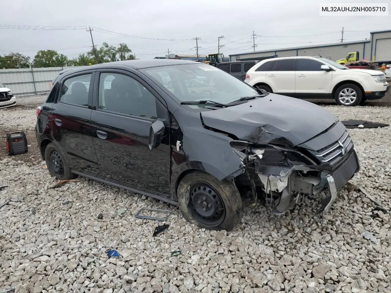 2022 Mitsubishi Mirage Es VIN: ML32AUHJ2NH005710 Lot: 57779605