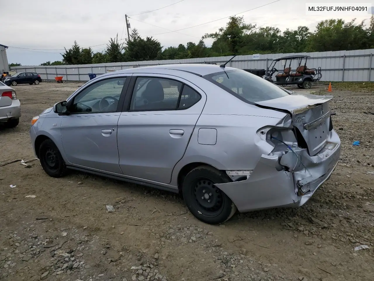 2022 Mitsubishi Mirage G4 Es VIN: ML32FUFJ9NHF04091 Lot: 57802805
