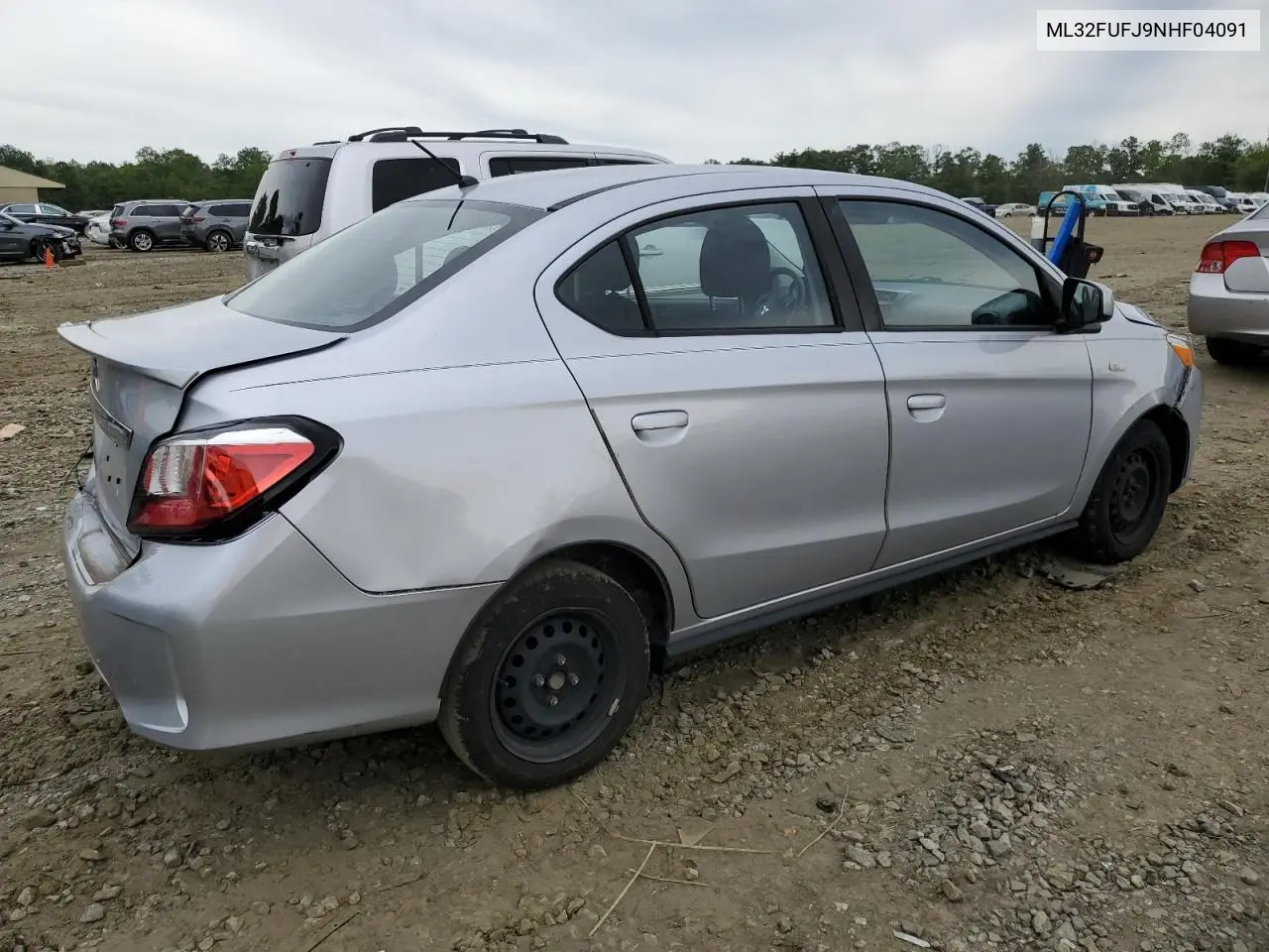2022 Mitsubishi Mirage G4 Es VIN: ML32FUFJ9NHF04091 Lot: 57802805