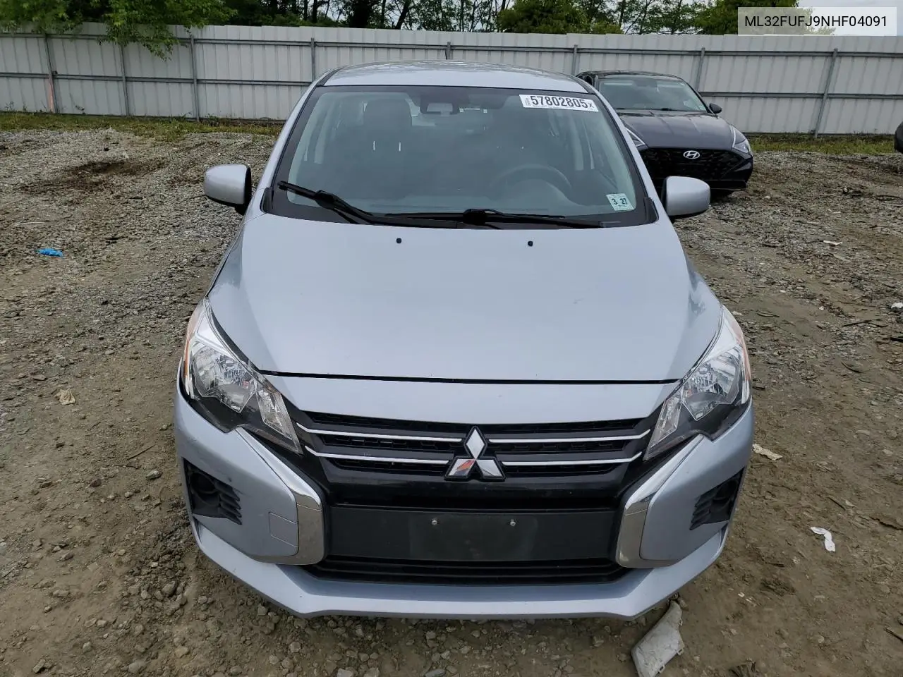 2022 Mitsubishi Mirage G4 Es VIN: ML32FUFJ9NHF04091 Lot: 57802805