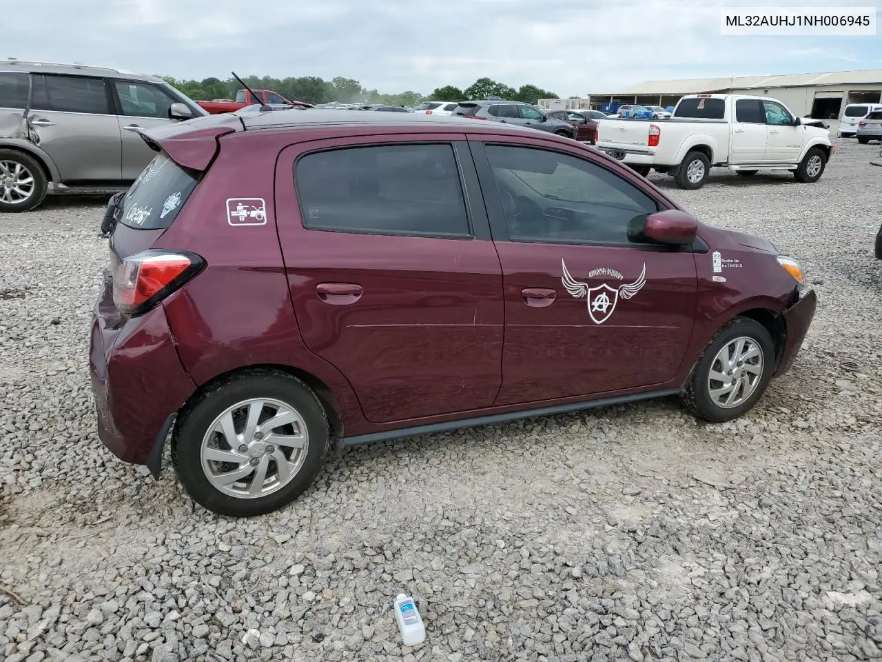 2022 Mitsubishi Mirage Es VIN: ML32AUHJ1NH006945 Lot: 57978955