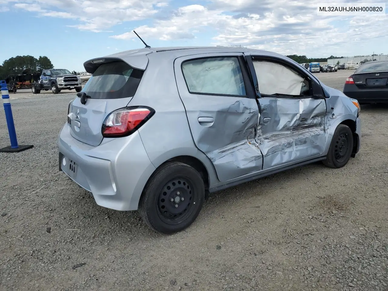 2022 Mitsubishi Mirage Es VIN: ML32AUHJ6NH000820 Lot: 58132745