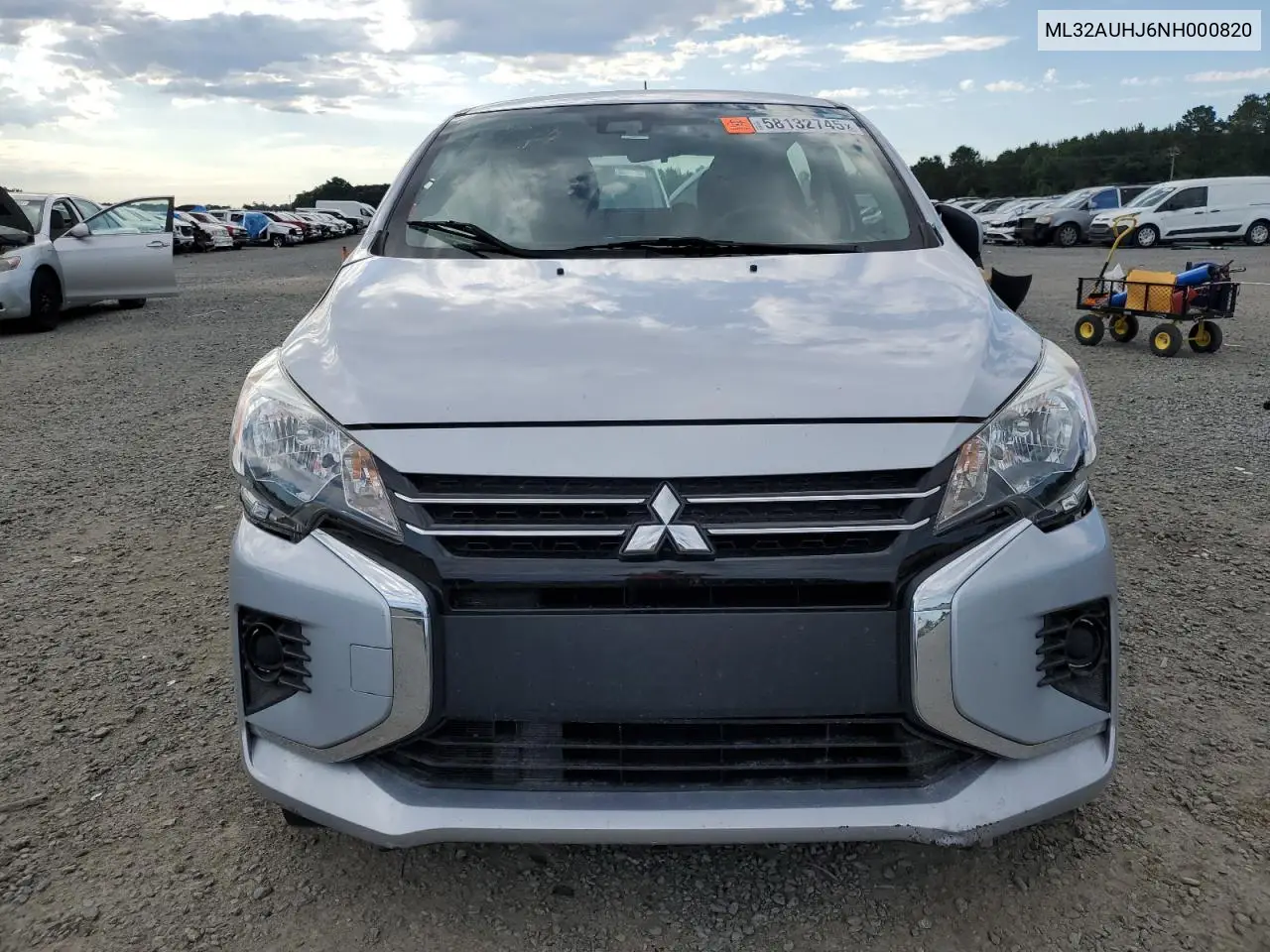 2022 Mitsubishi Mirage Es VIN: ML32AUHJ6NH000820 Lot: 58132745