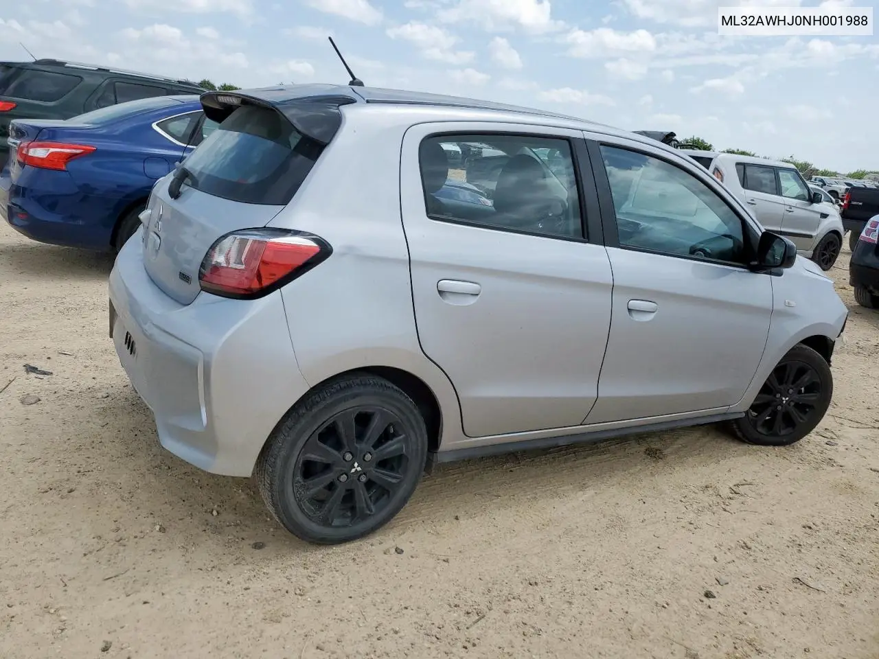 2022 Mitsubishi Mirage Se VIN: ML32AWHJ0NH001988 Lot: 59669005