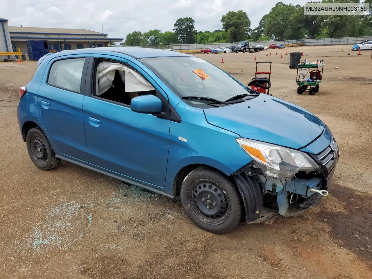 2022 Mitsubishi Mirage Es VIN: ML32AUHJ9NH003159 Lot: 59942435