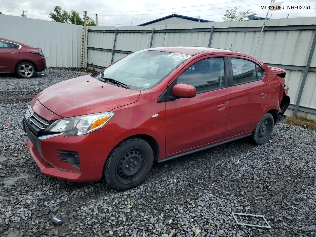2022 Mitsubishi Mirage G4 Es VIN: ML32FUFJ1NHF03761 Lot: 60067485