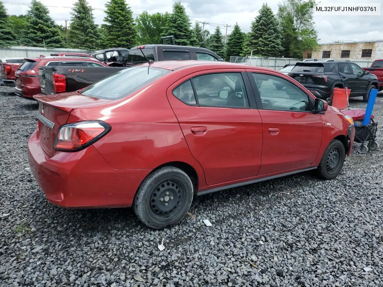 2022 Mitsubishi Mirage G4 Es VIN: ML32FUFJ1NHF03761 Lot: 60067485