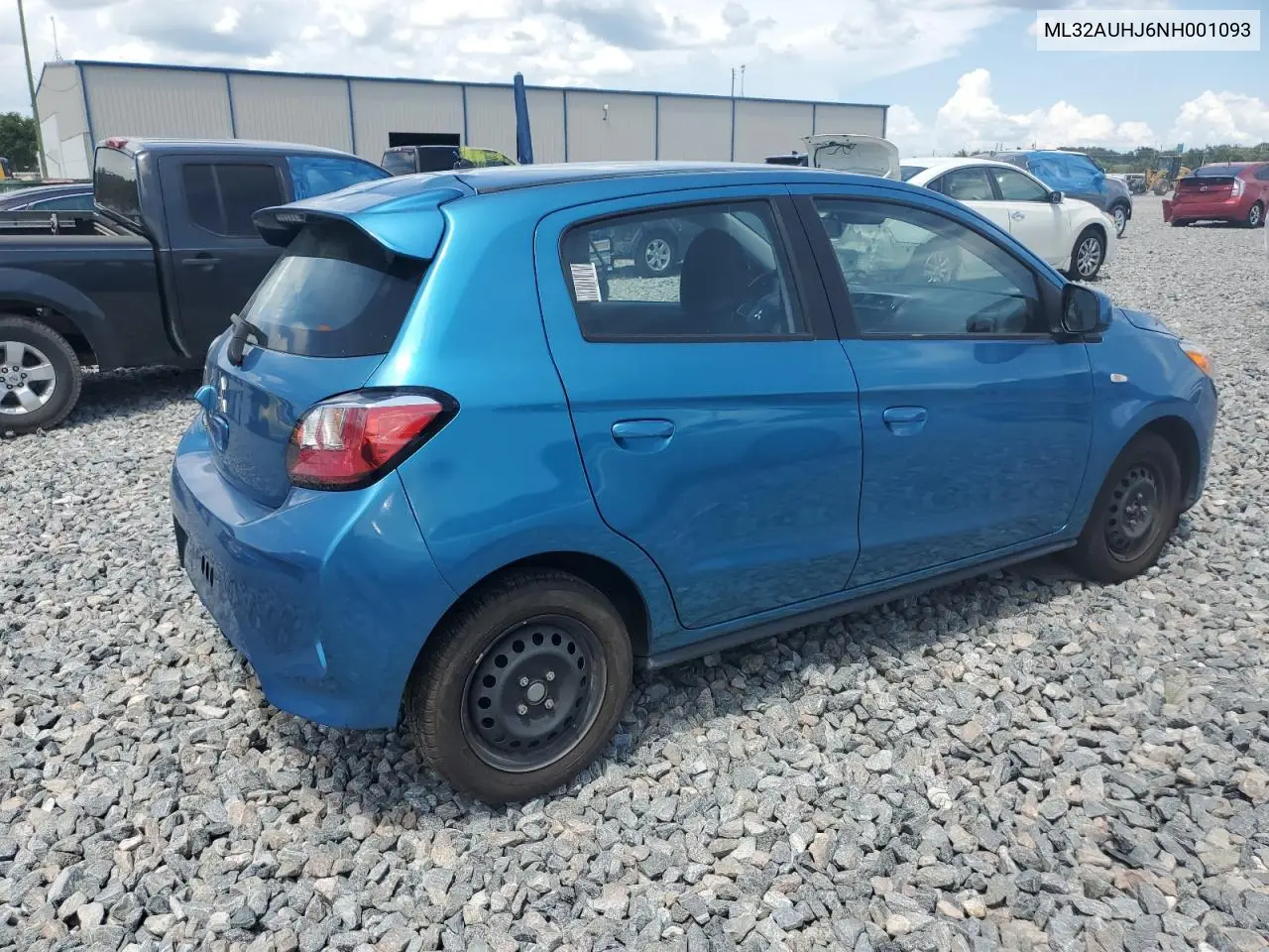 2022 Mitsubishi Mirage Es VIN: ML32AUHJ6NH001093 Lot: 60275145