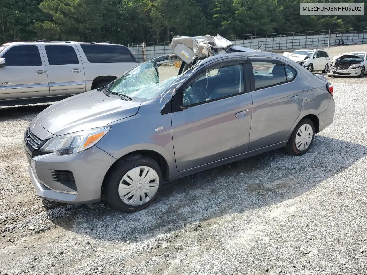 2022 Mitsubishi Mirage G4 Es VIN: ML32FUFJ6NHF09202 Lot: 60522215