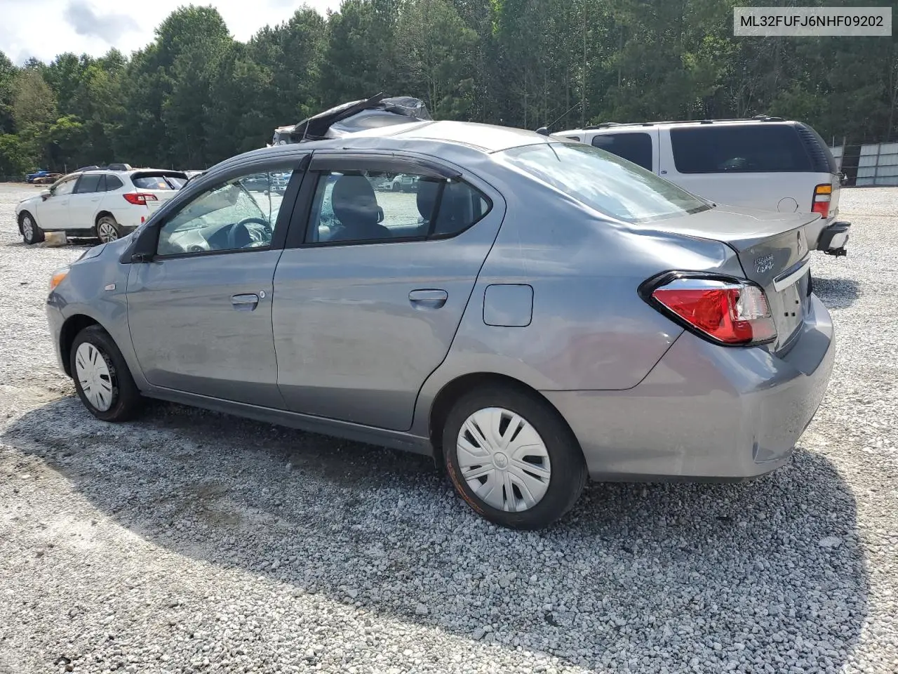 2022 Mitsubishi Mirage G4 Es VIN: ML32FUFJ6NHF09202 Lot: 60522215