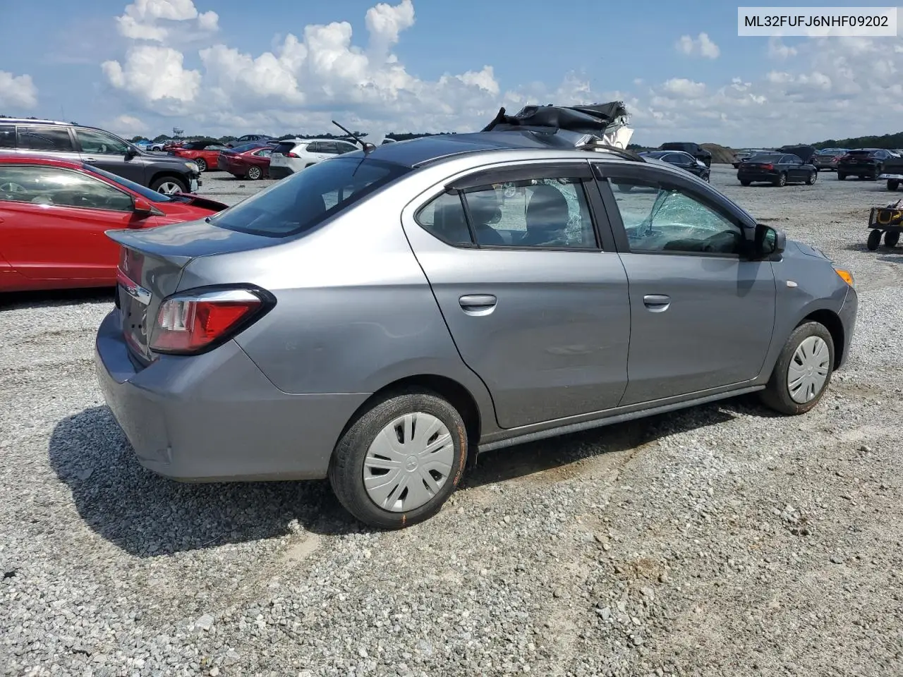 2022 Mitsubishi Mirage G4 Es VIN: ML32FUFJ6NHF09202 Lot: 60522215