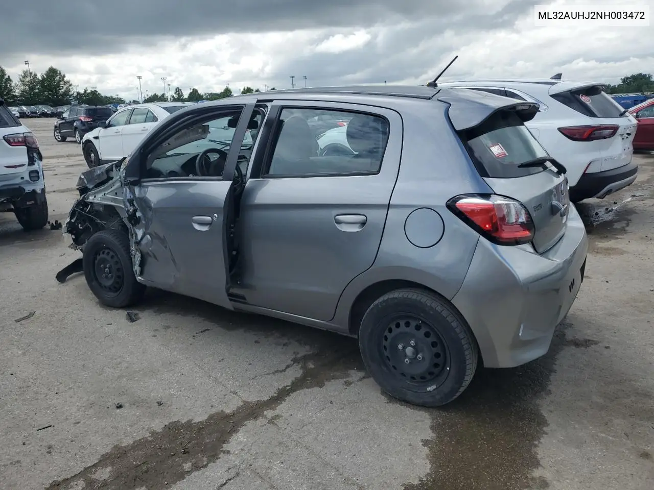 2022 Mitsubishi Mirage Es VIN: ML32AUHJ2NH003472 Lot: 60656595