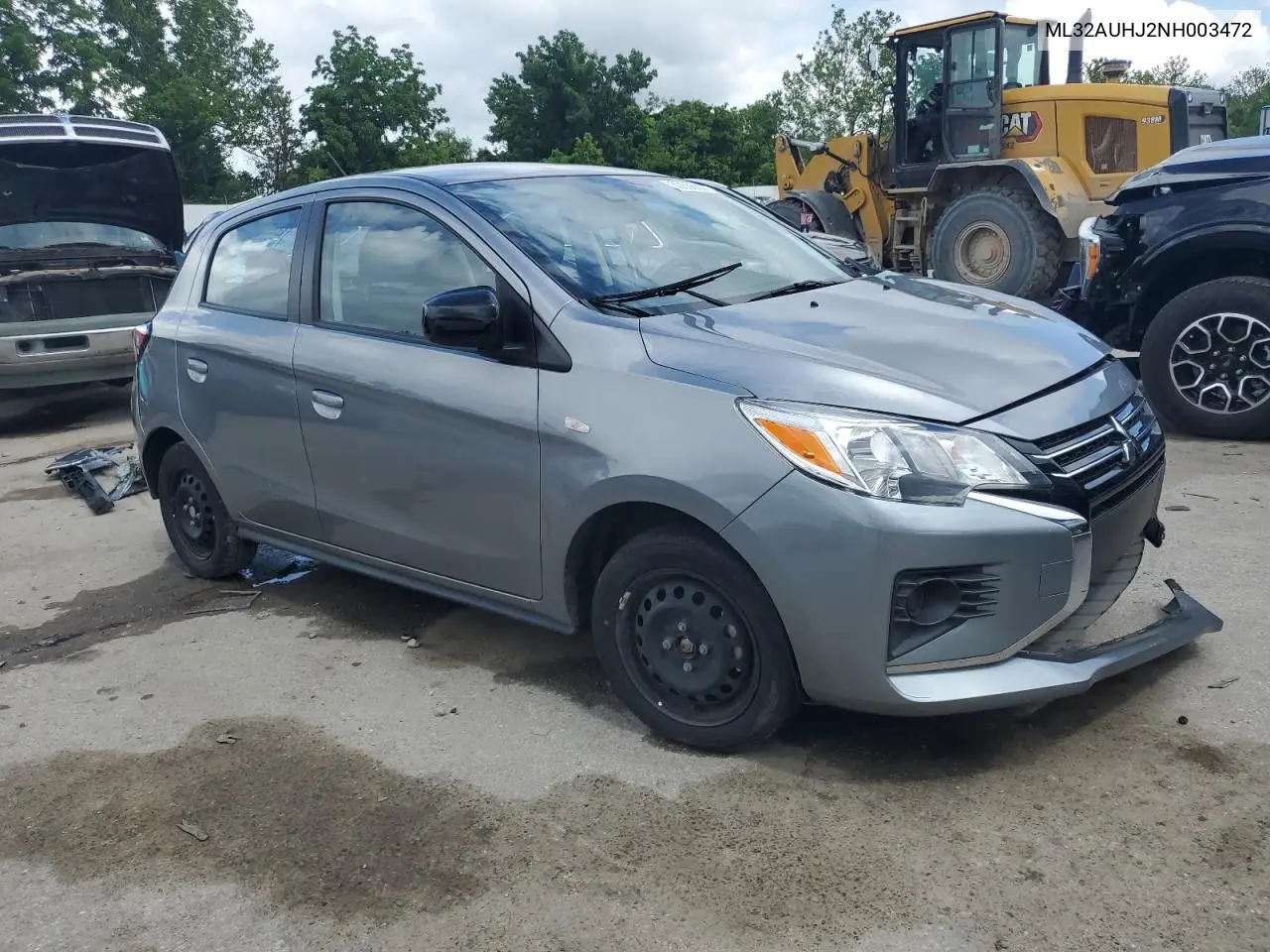 2022 Mitsubishi Mirage Es VIN: ML32AUHJ2NH003472 Lot: 60656595