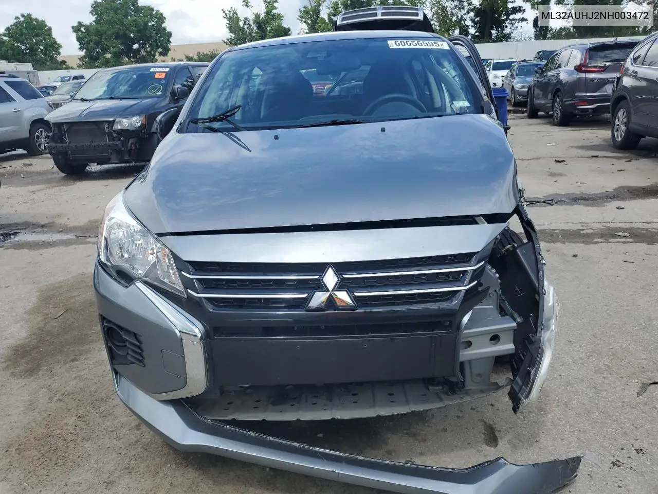 2022 Mitsubishi Mirage Es VIN: ML32AUHJ2NH003472 Lot: 60656595