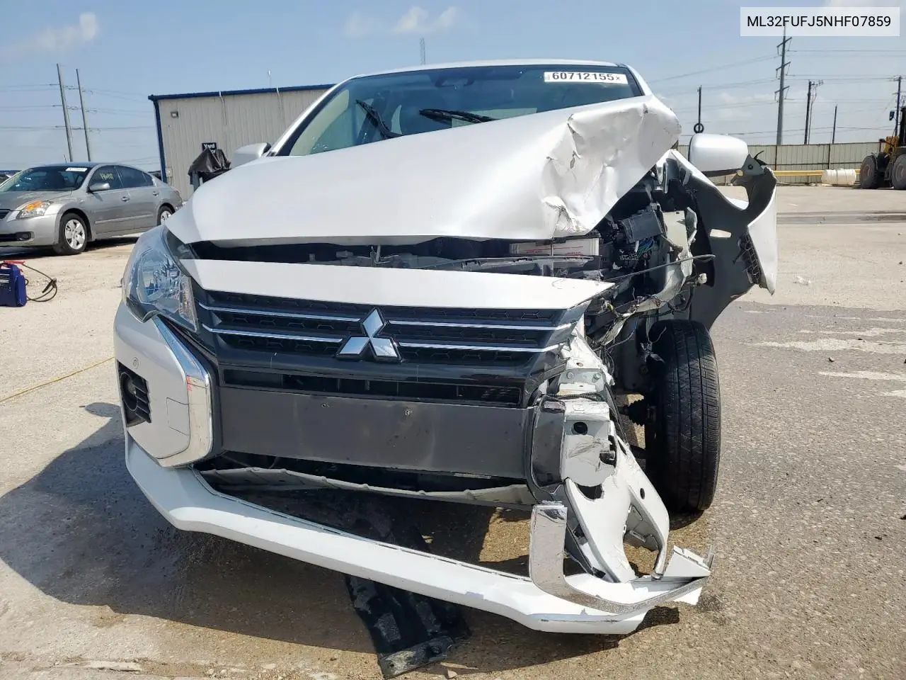 2022 Mitsubishi Mirage G4 Es VIN: ML32FUFJ5NHF07859 Lot: 60712155