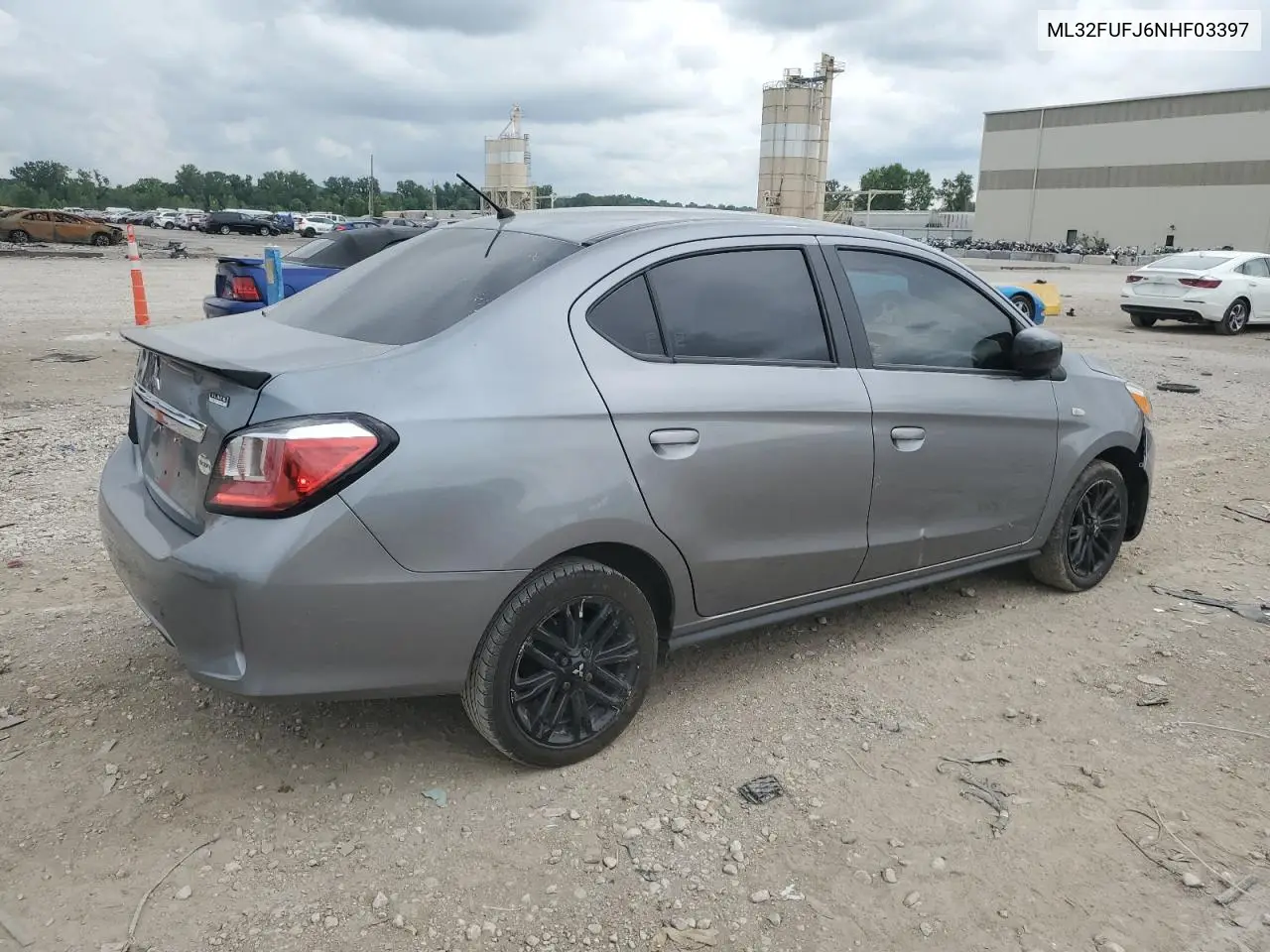 2022 Mitsubishi Mirage G4 Es VIN: ML32FUFJ6NHF03397 Lot: 60732975