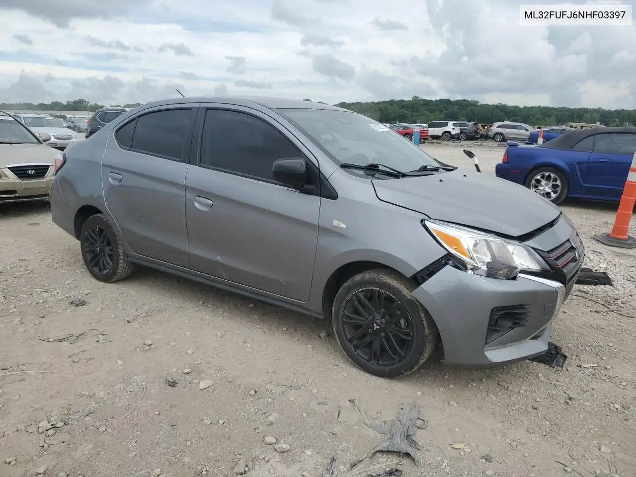 2022 Mitsubishi Mirage G4 Es VIN: ML32FUFJ6NHF03397 Lot: 60732975