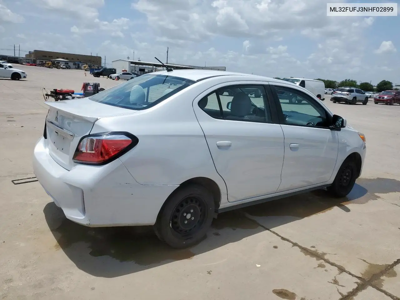 2022 Mitsubishi Mirage G4 Es VIN: ML32FUFJ3NHF02899 Lot: 61082145