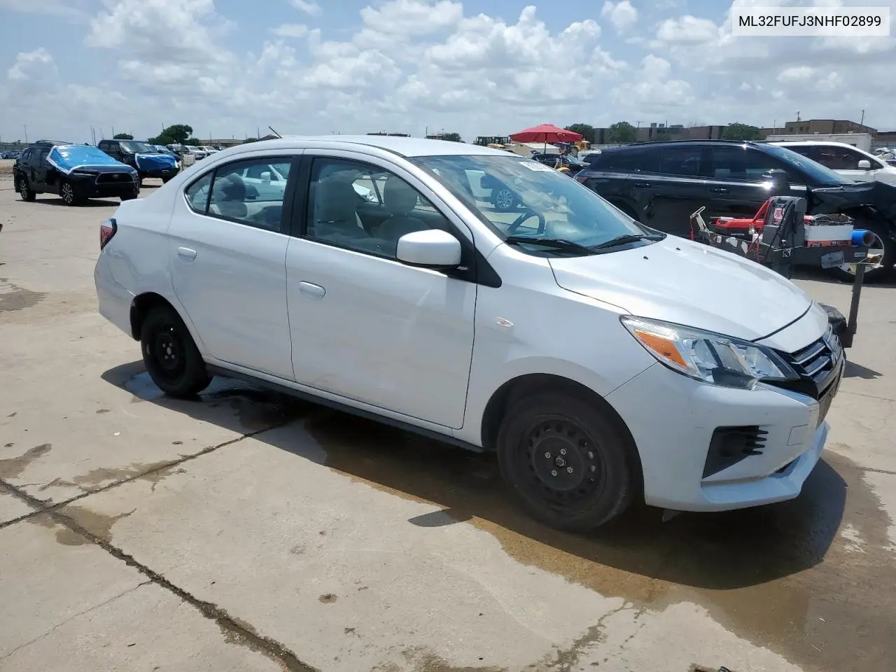 2022 Mitsubishi Mirage G4 Es VIN: ML32FUFJ3NHF02899 Lot: 61082145